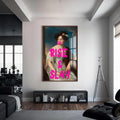 Artronauts Glass Print S | 72x46 cm | 28.3"x18.1" / Walnut Rise & Slay - Tempered Glass Wall Art