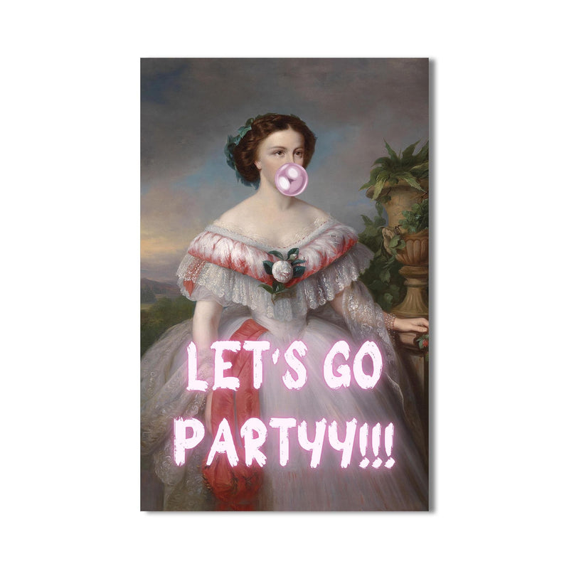 Artronauts Glass Print Let’s Go Party - Tempered Glass Wall Art