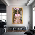 Artronauts Glass Print S | 72x46 cm | 28.3"x18.1" / Gold Don’t Rush Me - Tempered Glass Wall Art