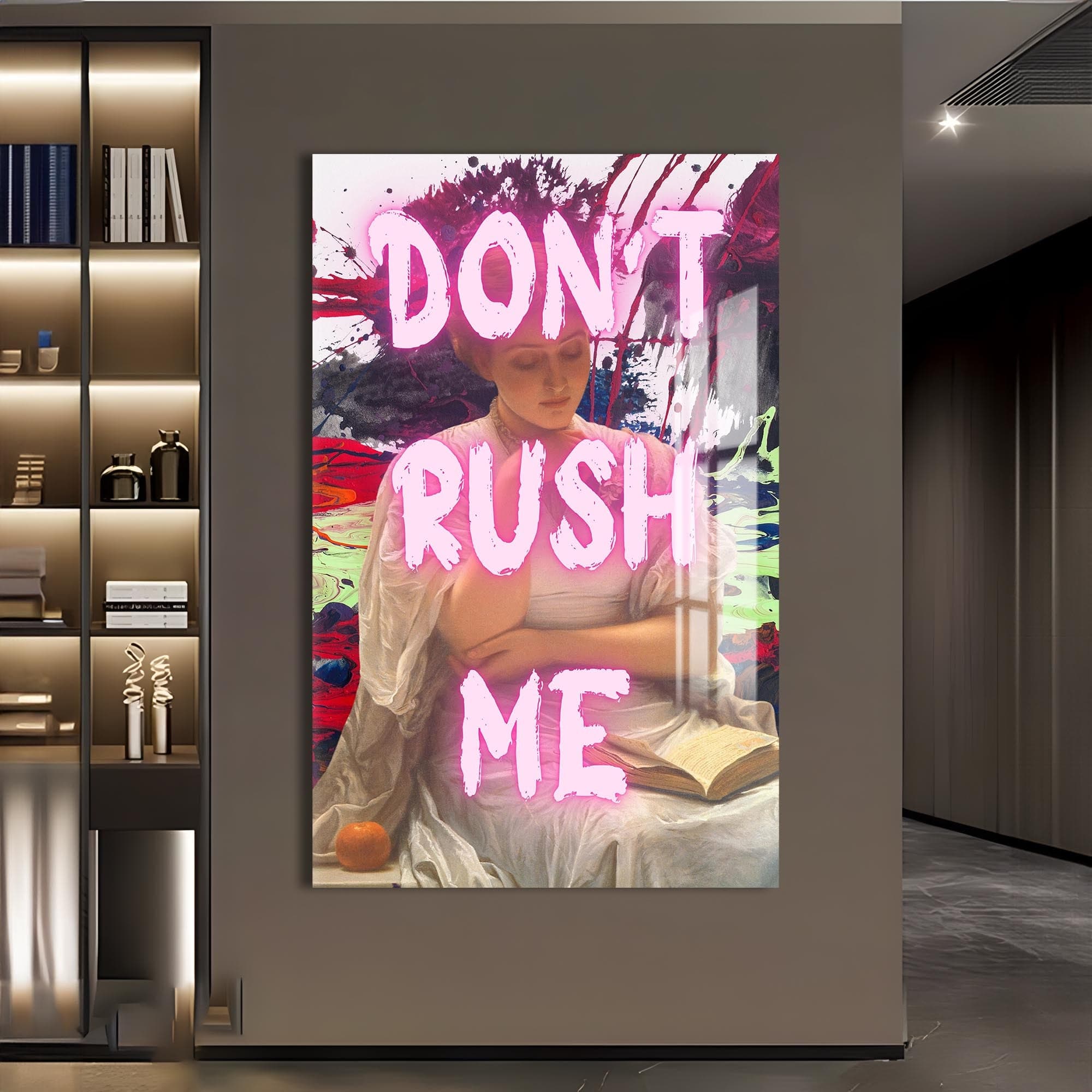 Artronauts Glass Print Don’t Rush Me - Tempered Glass Wall Art