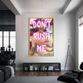 Artronauts Glass Print S | 72x46 cm | 28.3"x18.1" / Gold Don’t Rush Me - Tempered Glass Wall Art