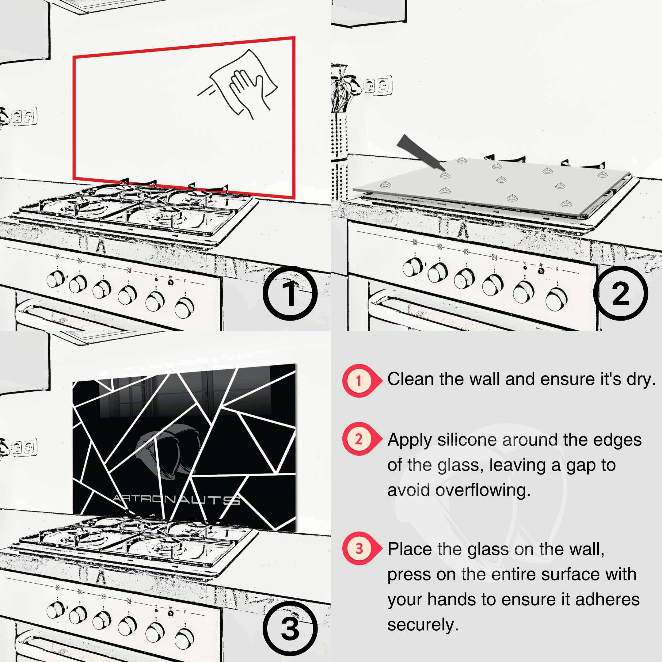 Couple Wine - Glass Splashback