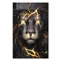 Artronauts Glass Print Lightning Lion - Tempered Glass Wall Art