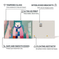 Artronauts Glass Print Cosy Patchwork Polar Bear – Animal Tempered Glass Wall Art