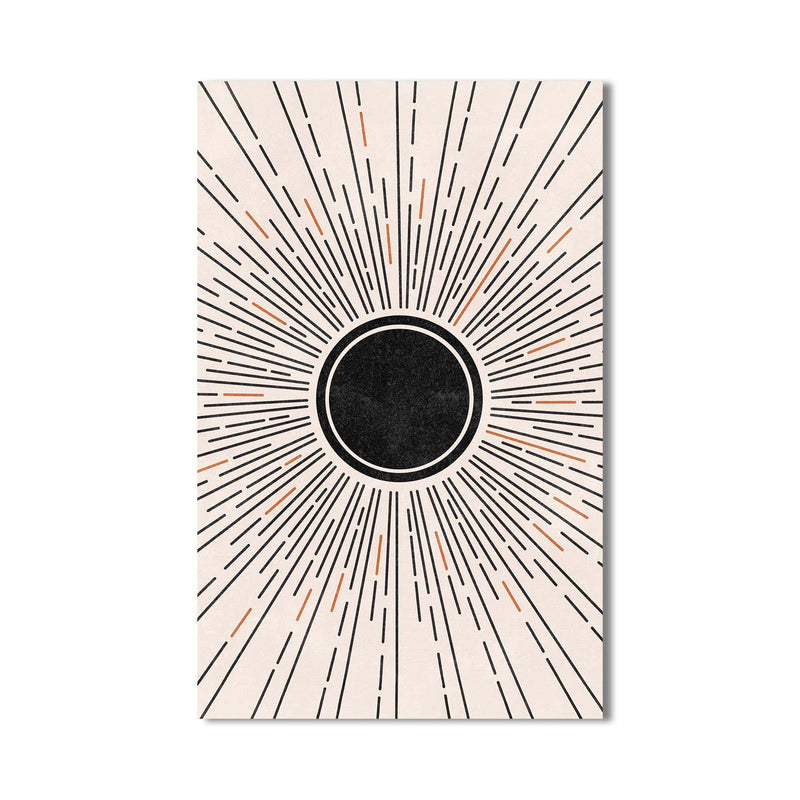 Artronauts Glass Print Solar Eclipse Burst– Bohemian Tempered Glass Wall Art