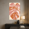 Artronauts Glass Print Blush Monstera– Bohemian Tempered Glass Wall Art