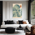 Artronauts Glass Print Nordic Leaf Balance– Bohemian Tempered Glass Wall Art