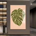 Artronauts Glass Print Soft Olive Heartleaf– Bohemian Tempered Glass Wall Art