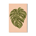 Artronauts Glass Print Soft Olive Heartleaf– Bohemian Tempered Glass Wall Art