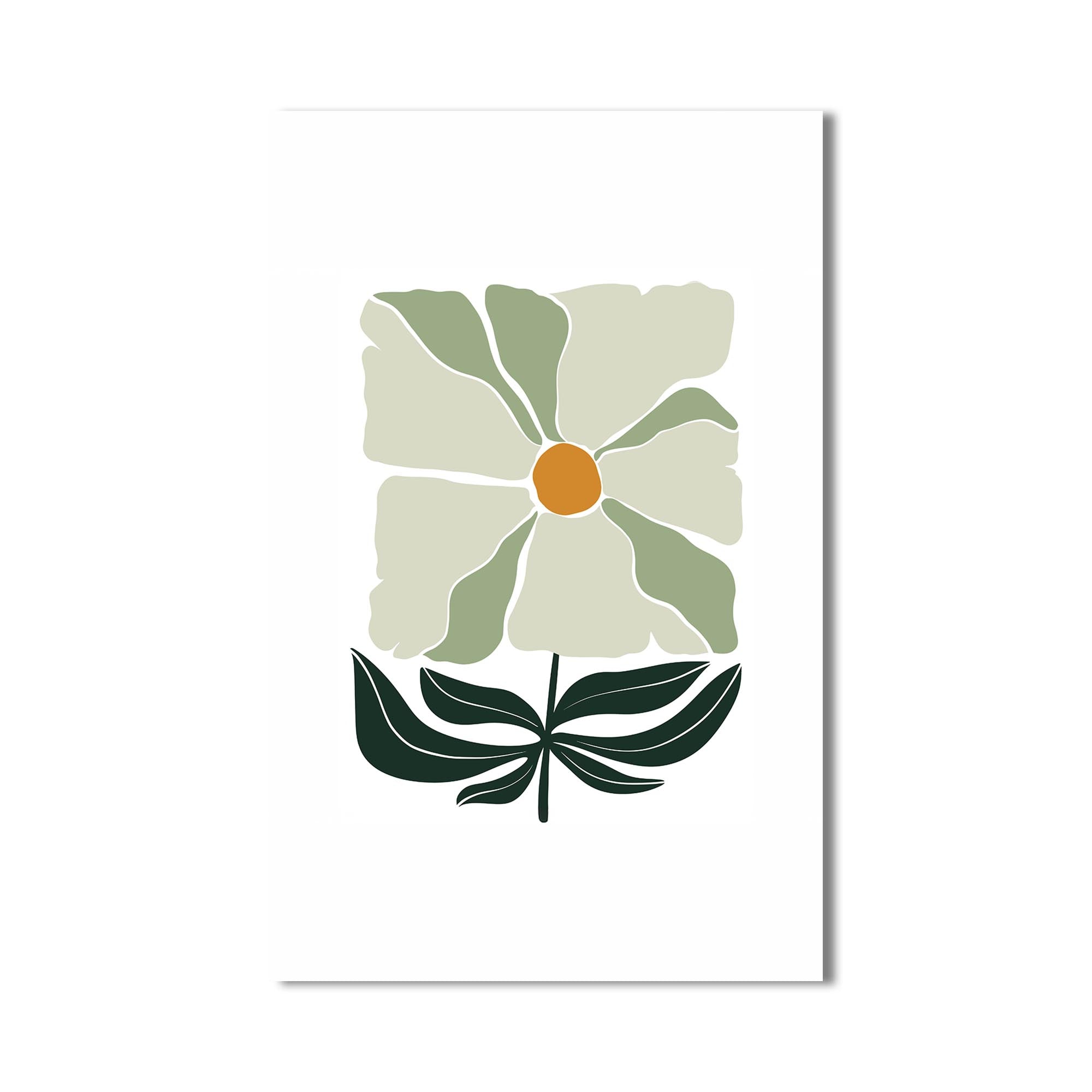 Soft Ivory Bloom– Bohemian Tempered Glass Wall Art