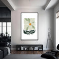 Artronauts Glass Print S | 72x46 cm | 28.3"x18.1" / Black Soft Ivory Bloom– Bohemian Tempered Glass Wall Art