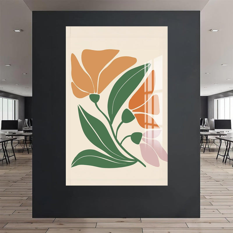 Artronauts Glass Print Soft Bloom Harmony– Bohemian Tempered Glass Wall Art