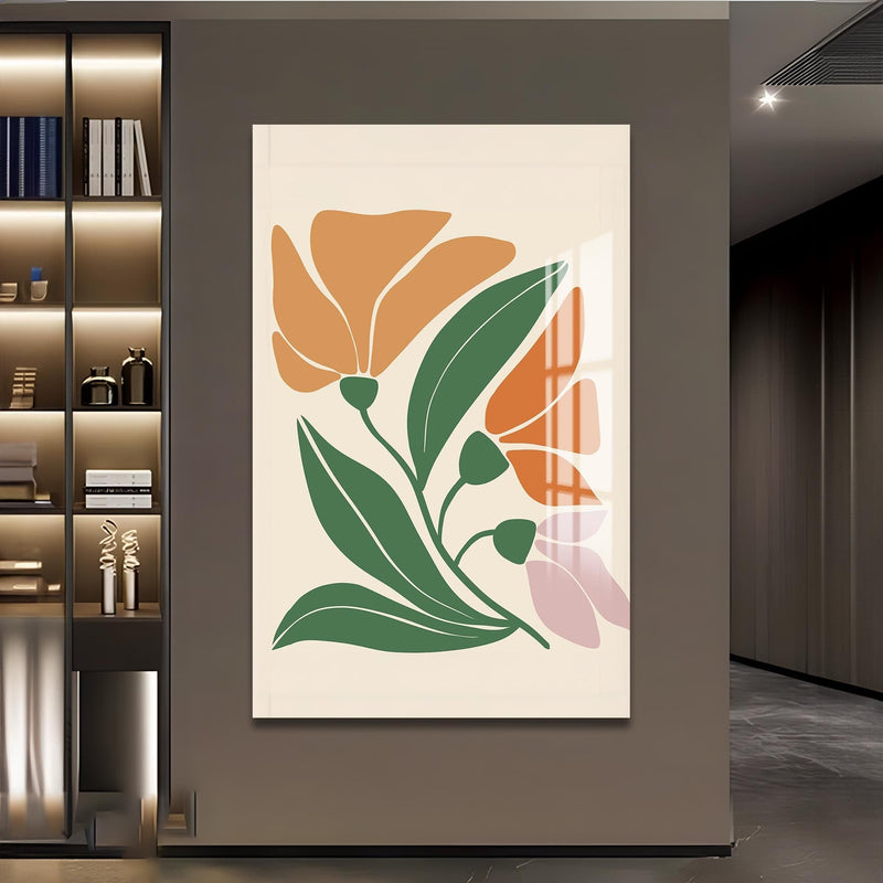Artronauts Glass Print Soft Bloom Harmony– Bohemian Tempered Glass Wall Art