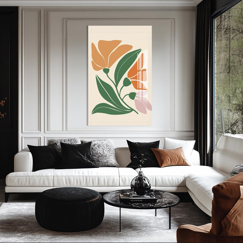 Artronauts Glass Print Soft Bloom Harmony– Bohemian Tempered Glass Wall Art