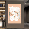 Artronauts Glass Print Peach Petal Cluster– Bohemian Tempered Glass Wall Art