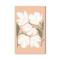 Artronauts Glass Print Peach Petal Cluster– Bohemian Tempered Glass Wall Art