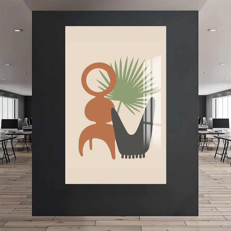 Artronauts Glass Print Palm Still Life– Bohemian Tempered Glass Wall Art