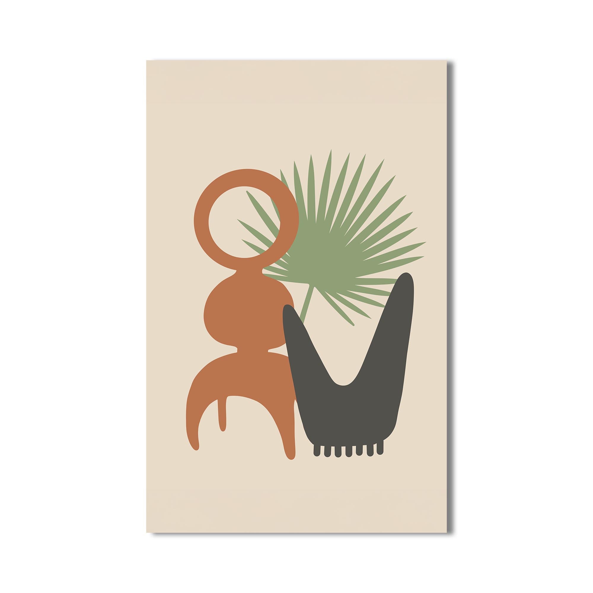 Palm Still Life– Bohemian Tempered Glass Wall Art