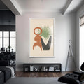 Artronauts Glass Print S | 72x46 cm | 28.3"x18.1" / White Palm Still Life– Bohemian Tempered Glass Wall Art