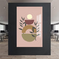Artronauts Glass Print Soft Terracotta Balance– Bohemian Tempered Glass Wall Art