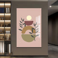 Artronauts Glass Print Soft Terracotta Balance– Bohemian Tempered Glass Wall Art