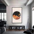 Artronauts Glass Print S | 72x46 cm | 28.3"x18.1" / Black Desert Moonscape– Bohemian Tempered Glass Wall Art