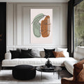 Artronauts Glass Print Split Emotions Line Art– Bohemian Tempered Glass Wall Art