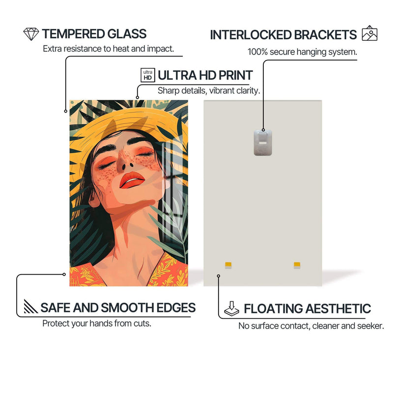 Artronauts Glass Print Solstice Serenity– Bohemian Tempered Glass Wall Art