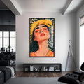 Artronauts Glass Print S | 72x46 cm | 28.3"x18.1" / Black Solstice Serenity– Bohemian Tempered Glass Wall Art