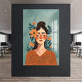 Artronauts Glass Print Whisper of Petals– Bohemian Tempered Glass Wall Art