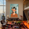 Artronauts Glass Print Whisper of Petals– Bohemian Tempered Glass Wall Art