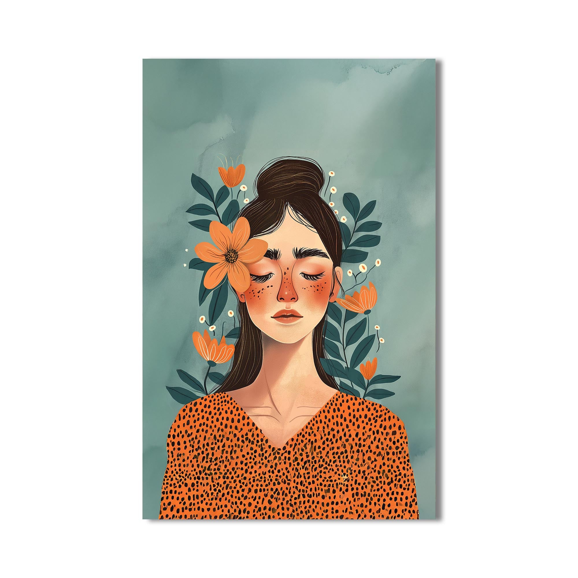 Whisper of Petals– Bohemian Tempered Glass Wall Art