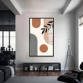 Artronauts Glass Print S | 72x46 cm | 28.3"x18.1" / Black Modern Arc Composition– Bohemian Tempered Glass Wall Art