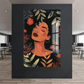 Artronauts Glass Print Midnight Flora– Bohemian Tempered Glass Wall Art