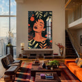 Artronauts Glass Print Midnight Flora– Bohemian Tempered Glass Wall Art