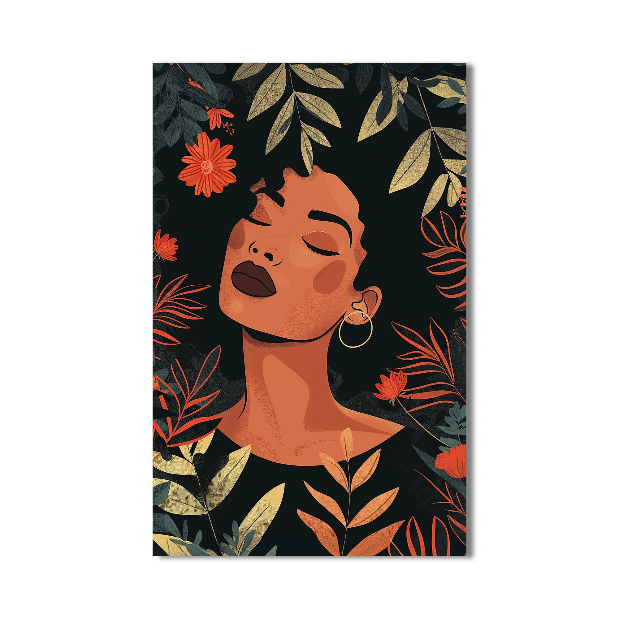 Artronauts Glass Print Midnight Flora– Bohemian Tempered Glass Wall Art