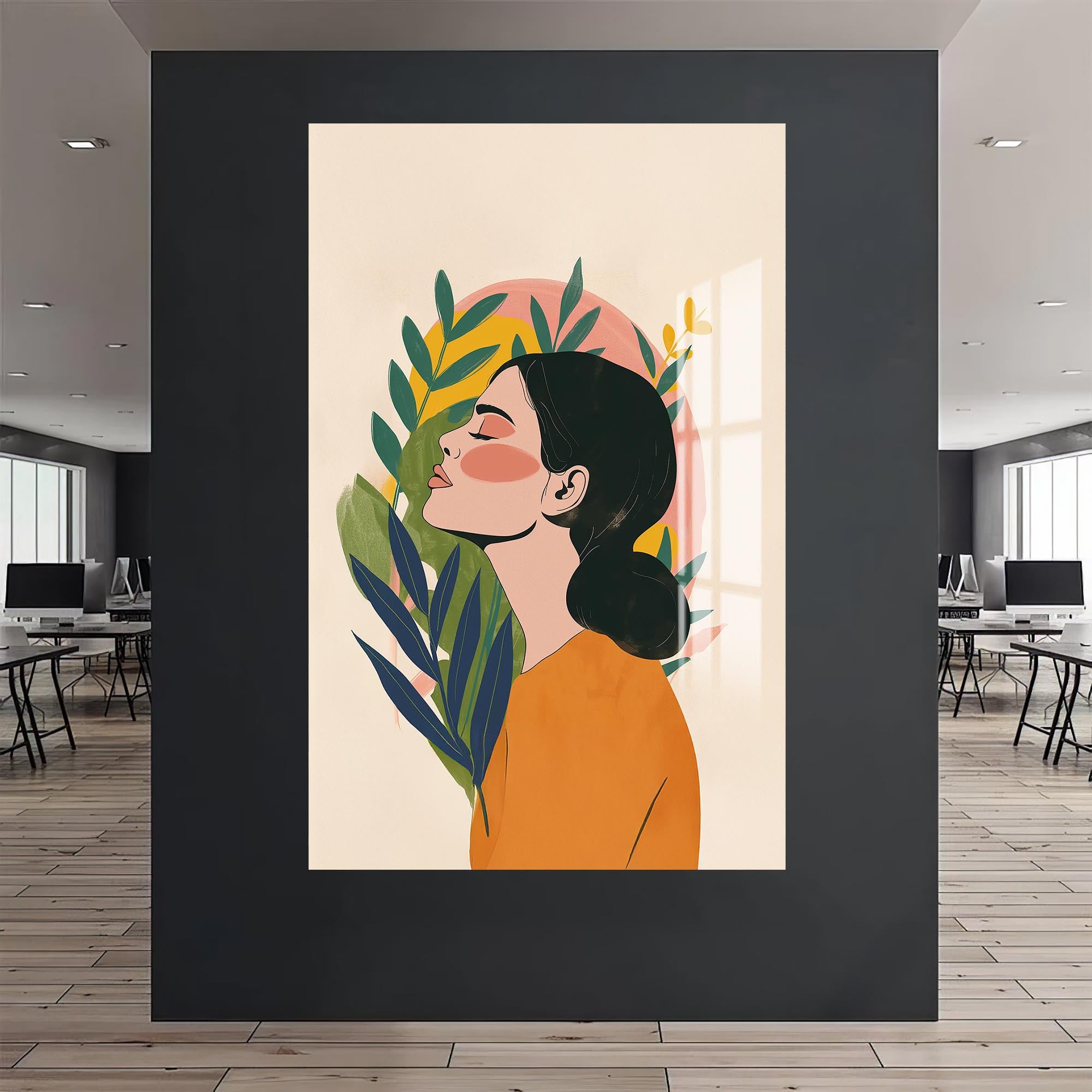 Echo of Dawn– Bohemian Tempered Glass Wall Art