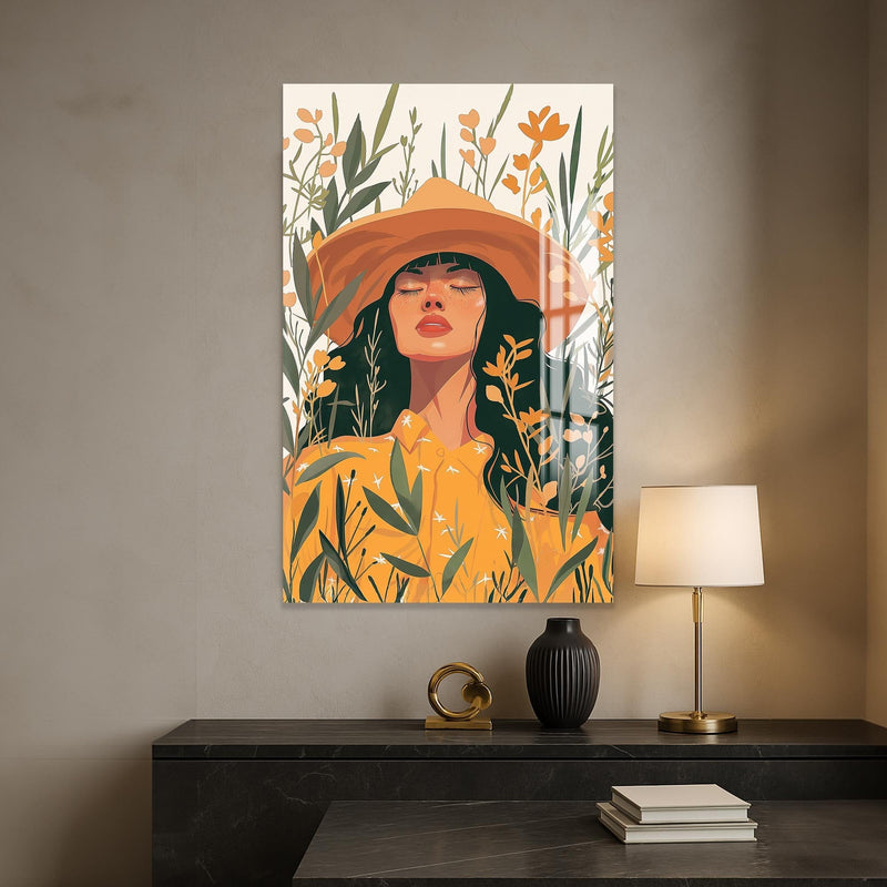Artronauts Glass Print Golden Meadow– Bohemian Tempered Glass Wall Art