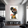 Artronauts Glass Print S | 72x46 cm | 28.3"x18.1" / White Inner Garden – Bohemian Tempered Glass Wall Art