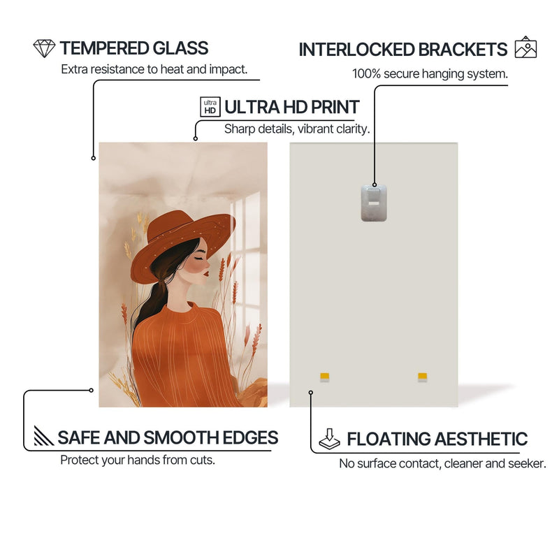 Artronauts Glass Print Autumn Whisper– Bohemian Tempered Glass Wall Art
