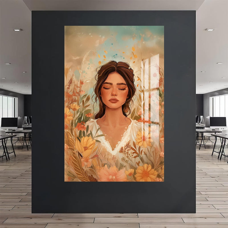 Artronauts Glass Print Fields of Tranquillity– Bohemian Tempered Glass Wall Art