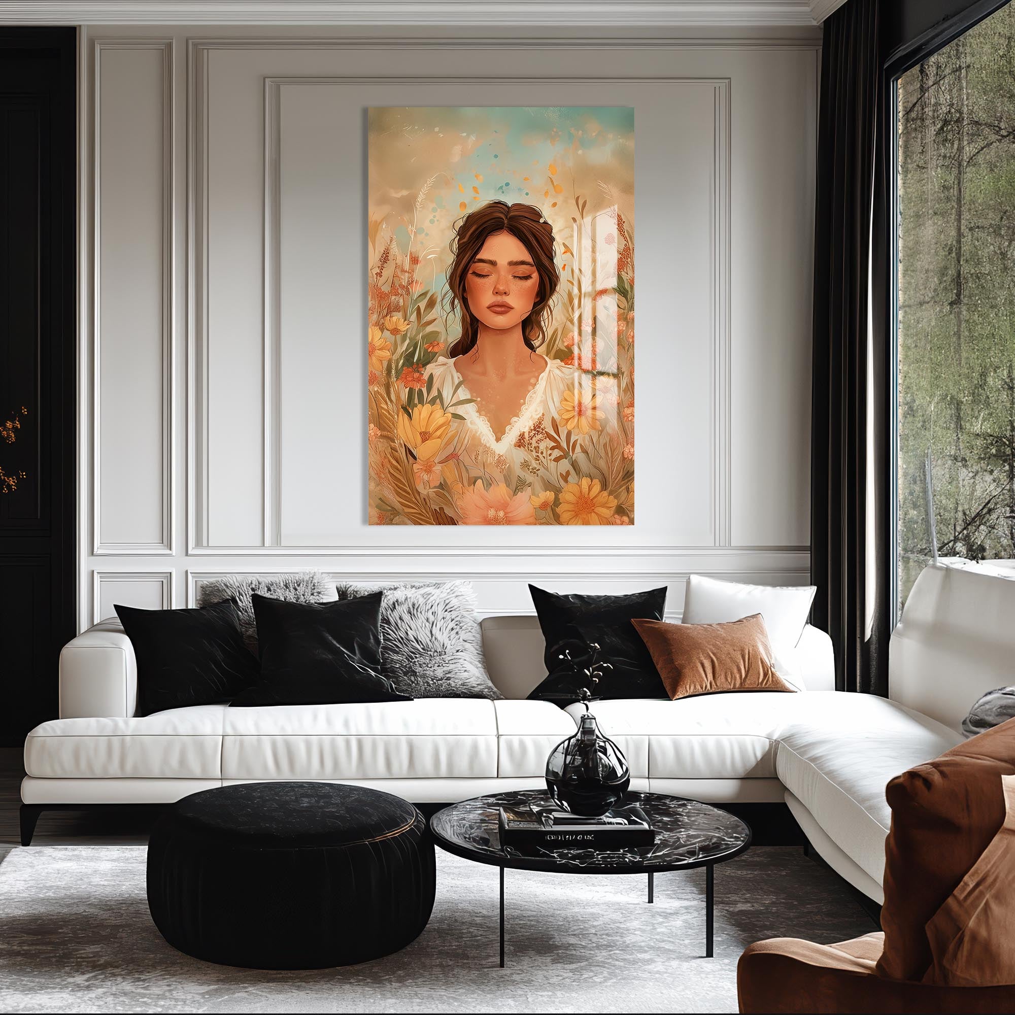 Fields of Tranquillity– Bohemian Tempered Glass Wall Art