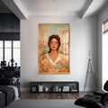 Artronauts Glass Print S | 72x46 cm | 28.3"x18.1" / Gold Fields of Tranquillity– Bohemian Tempered Glass Wall Art