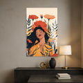 Artronauts Glass Print Scarlet Bloom – Bohemian Tempered Glass Wall Art