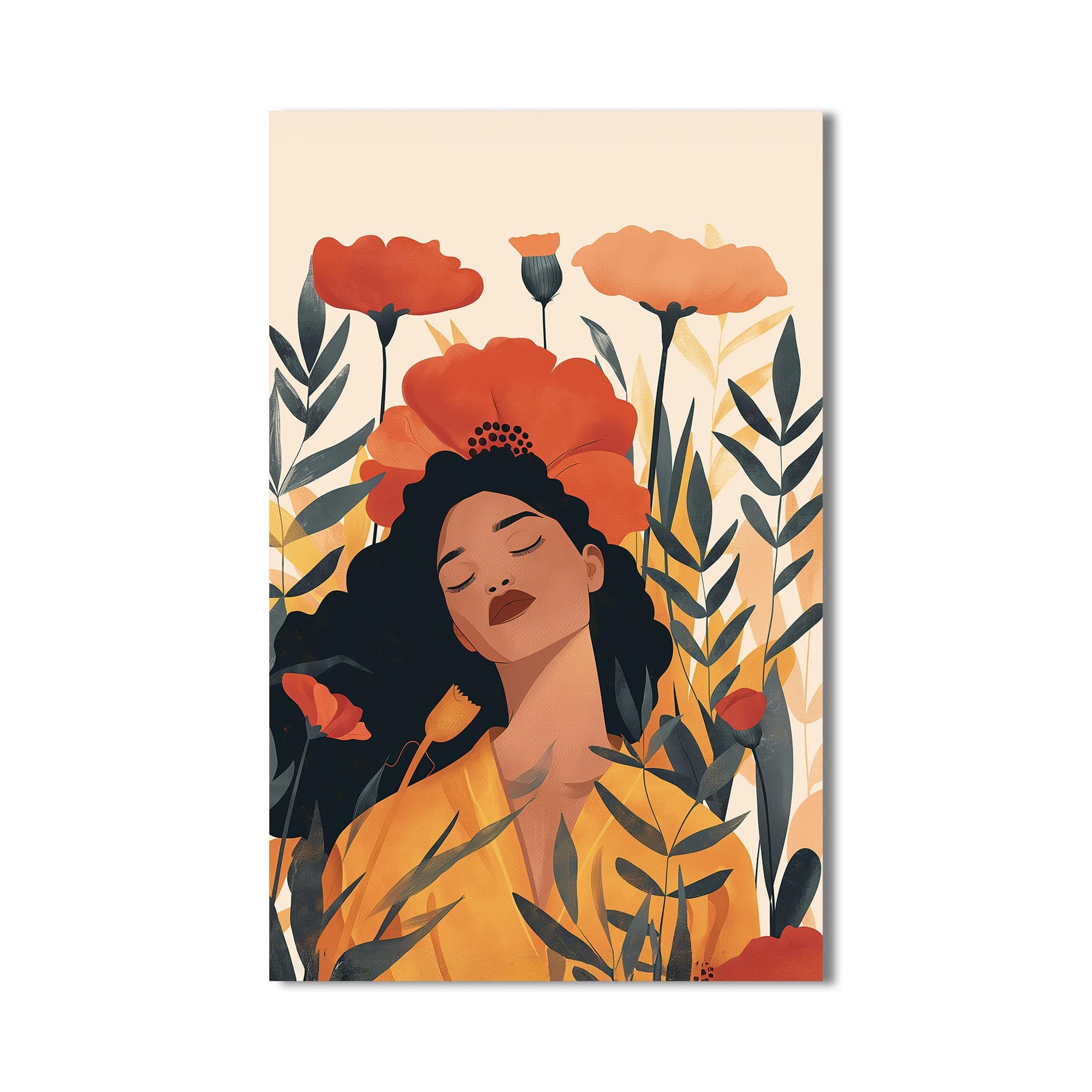 Artronauts Glass Print Scarlet Bloom – Bohemian Tempered Glass Wall Art