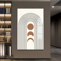 Artronauts Glass Print Lunar Arc Phases– Bohemian Tempered Glass Wall Art