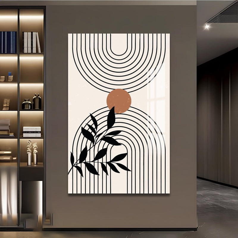 Artronauts Glass Print Dual Arc Balance– Bohemian Tempered Glass Wall Art