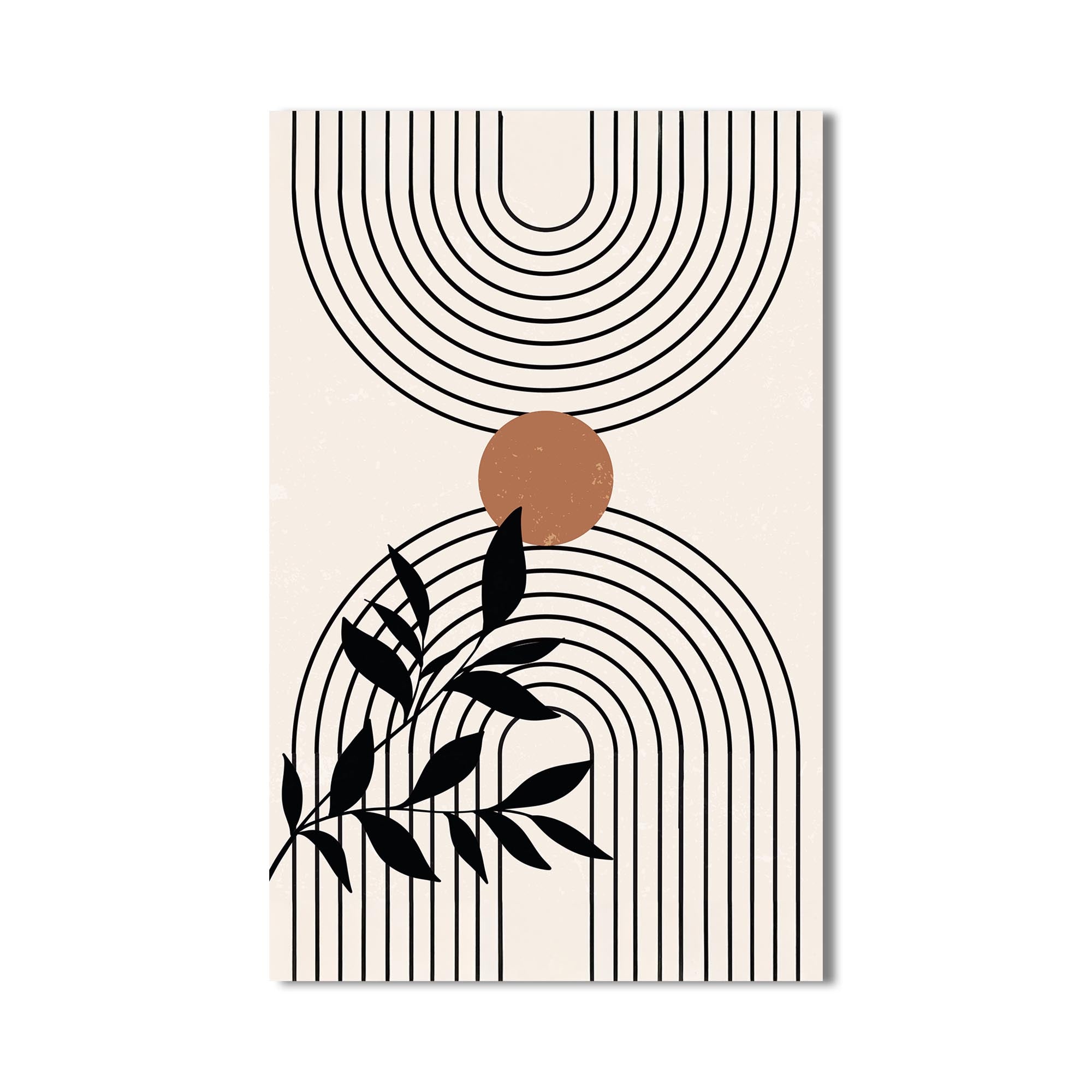 Dual Arc Balance– Bohemian Tempered Glass Wall Art