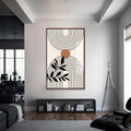 Artronauts Glass Print S | 72x46 cm | 28.3"x18.1" / Walnut Dual Arc Balance– Bohemian Tempered Glass Wall Art