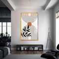 Artronauts Glass Print S | 72x46 cm | 28.3"x18.1" / Gold Dual Arc Balance– Bohemian Tempered Glass Wall Art